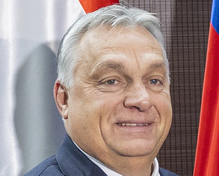 Portrait Photo of Viktor Orbán in blue suit
