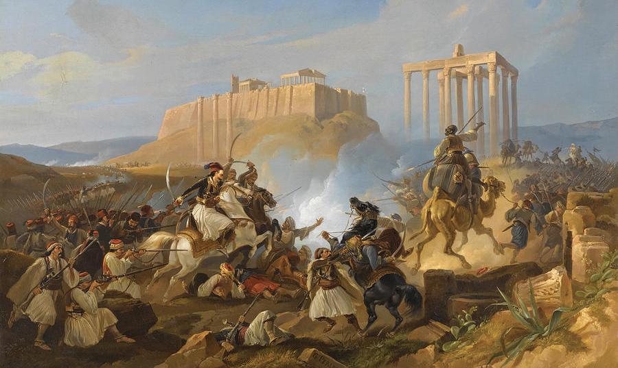 Siege of the Acropolis by Georg Pelberg (1807-1884)