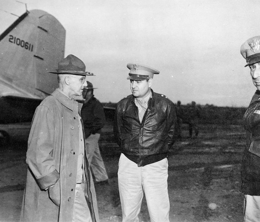 Major General Curtis E. LeMay at base