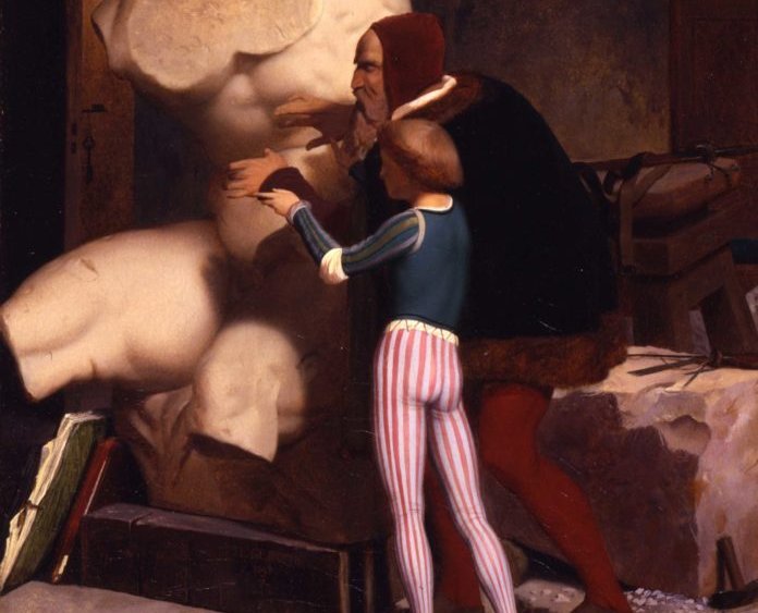 Gerome Michelangelo Belvedere Torso 1849