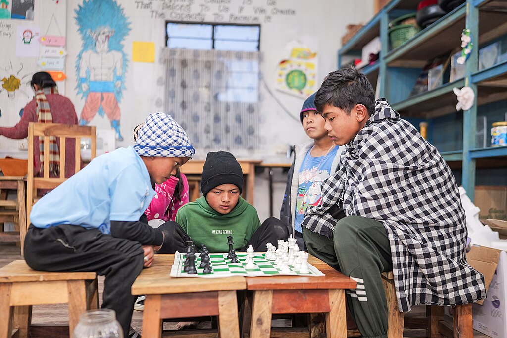 Kids Playing Chess