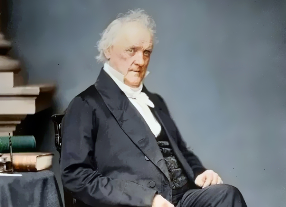 President James Buchanan in suit