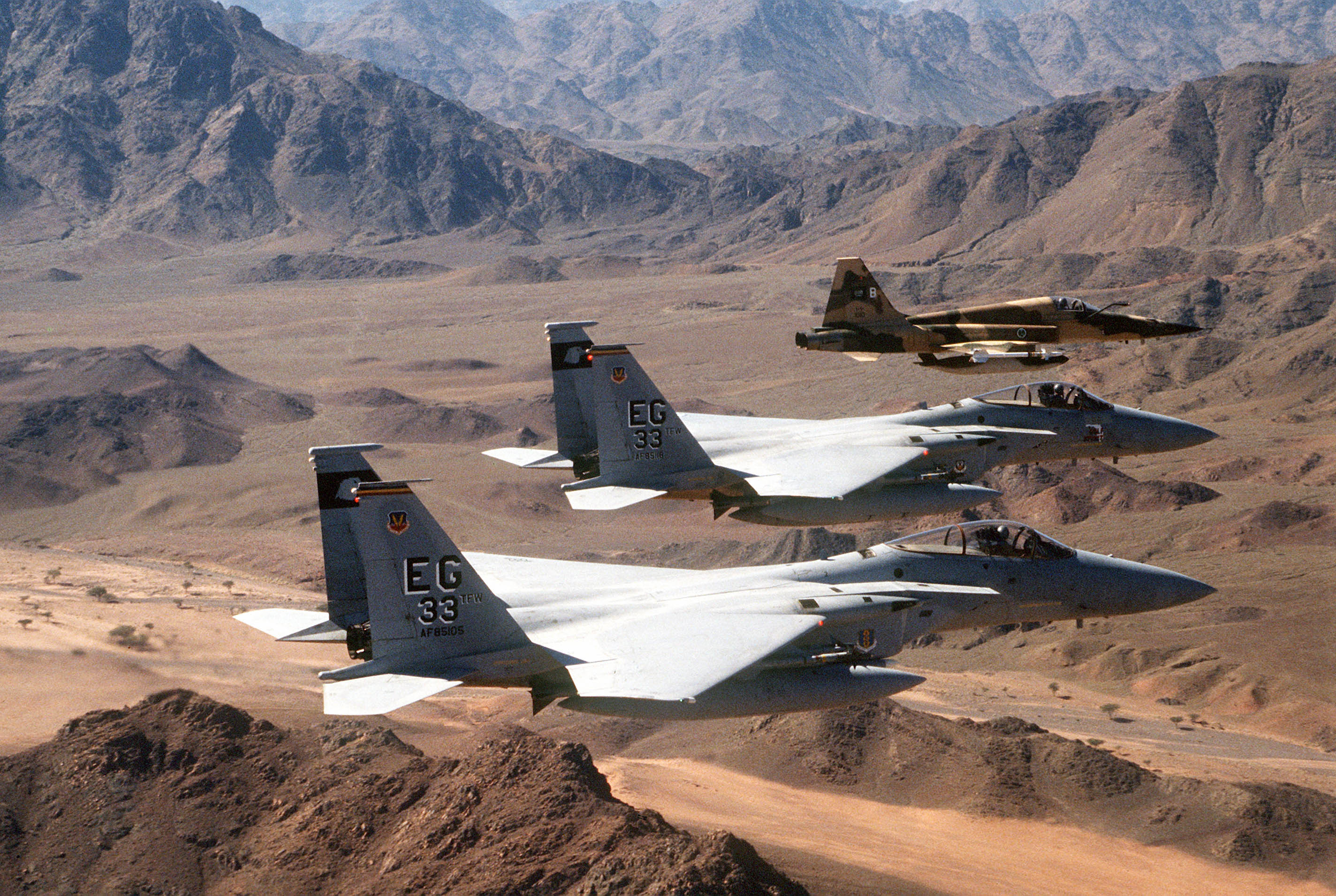 Desert Storm, three aircrafts
