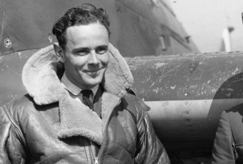 Marmaduke Pattle in front of his plane