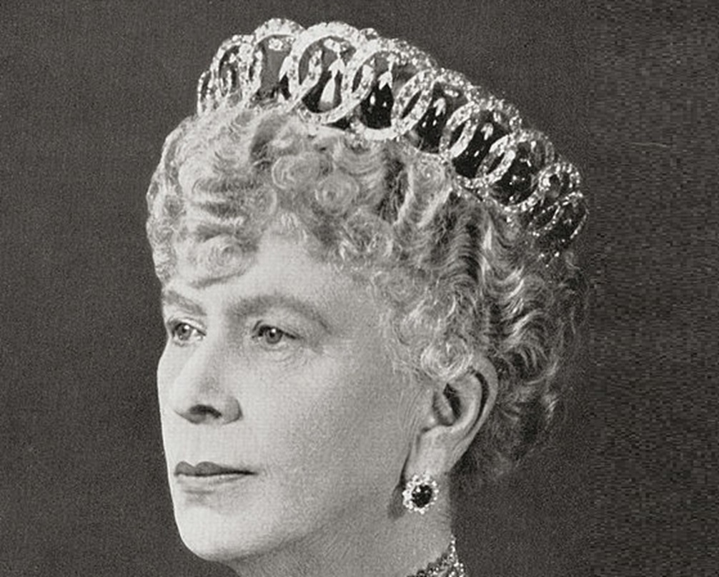 Mary of Teck (1867 – 1953), queen consort to George V. Photo taken in 1934.