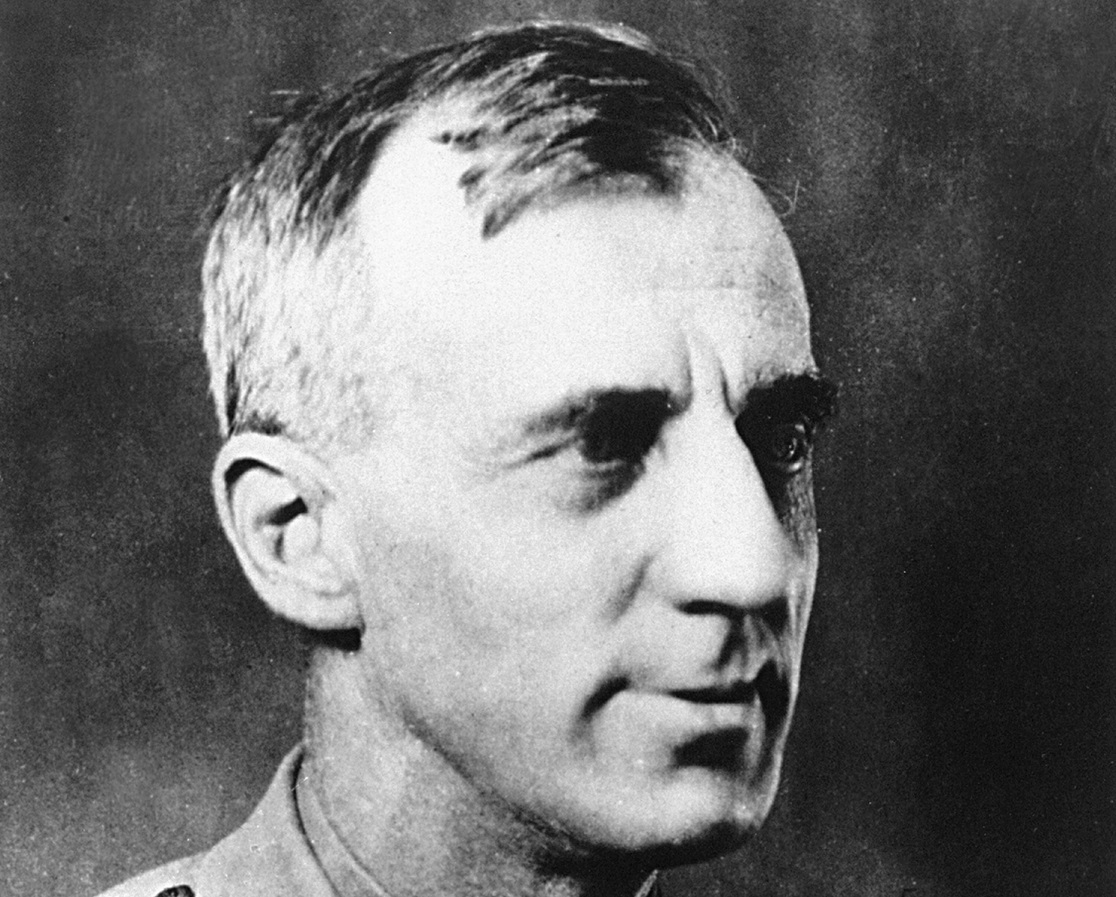 A picture of a double medal of honor recipient Smedley Butler.