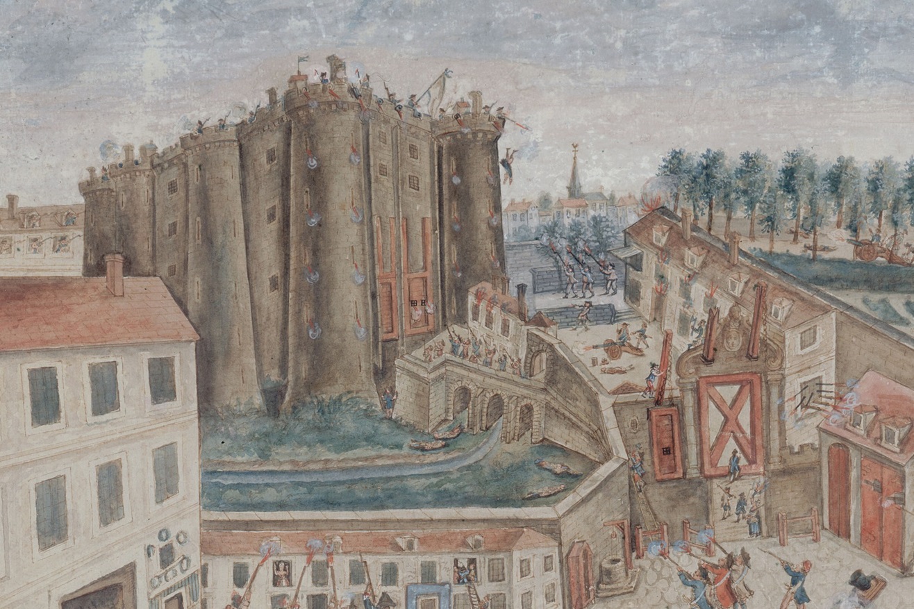 The besieging of the Bastille, by Claude Cholat, an eye witness - 1789