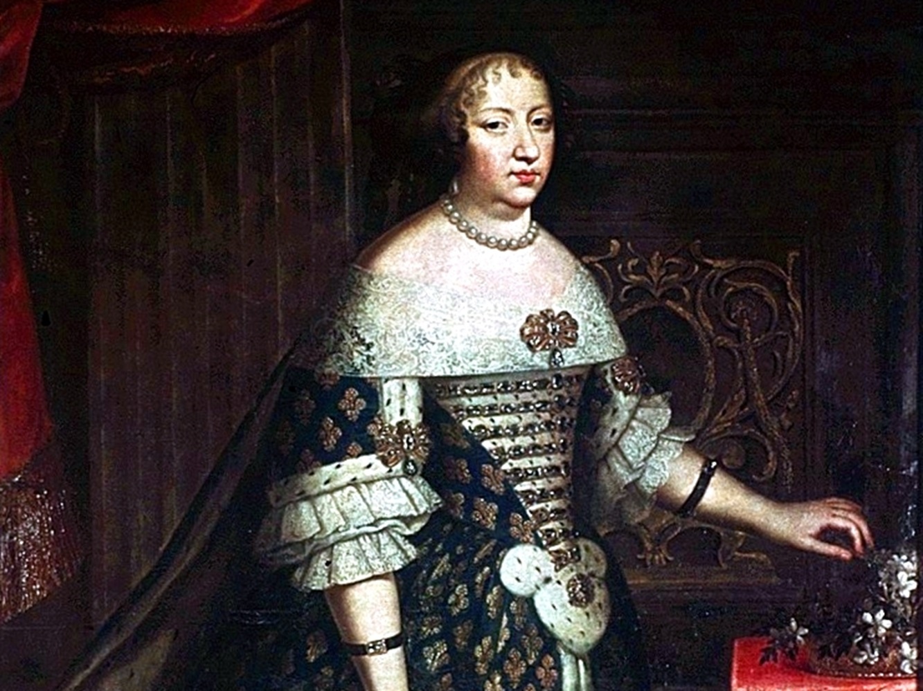 Painting of Anne of Austria circa 1650