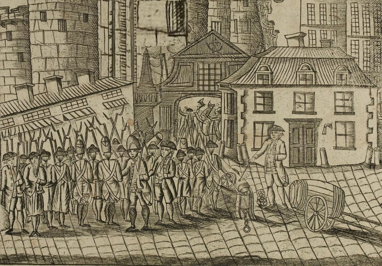 Storming of the Bastille Castle Between 1784 and 1794