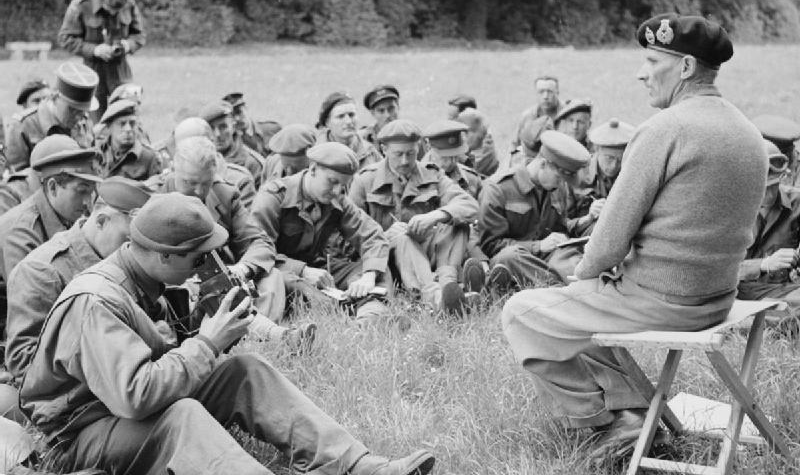 Field Marshal Montgomery speaking