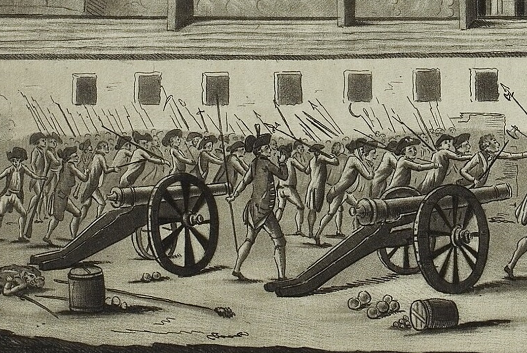 Storming of the Bastille Castle Between 1784 and 1794