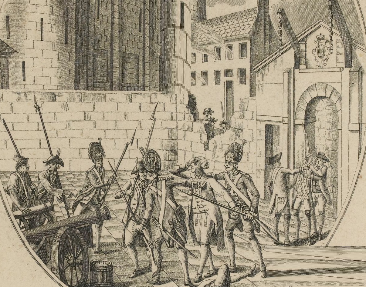 Storming of the Bastille Castle Between 1784 and 1794