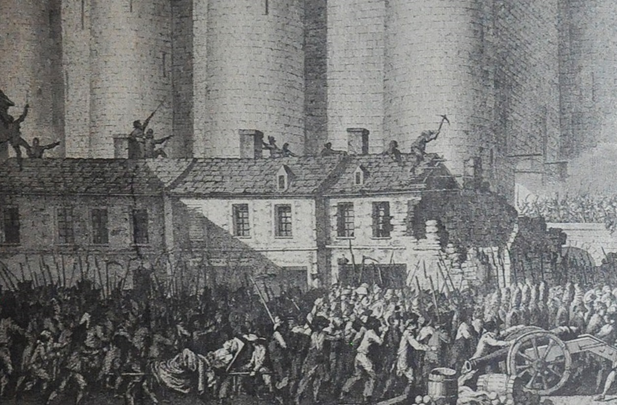Storming of the Bastille, 14 July 1789. French engraving in 1897.