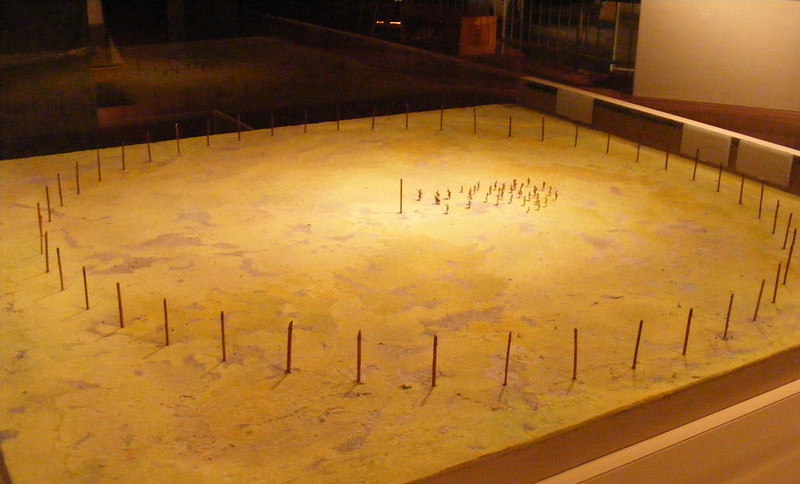 Model of Woodhenge, Cahokia Mounds