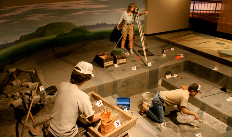 Archaeologists Display at Museum
