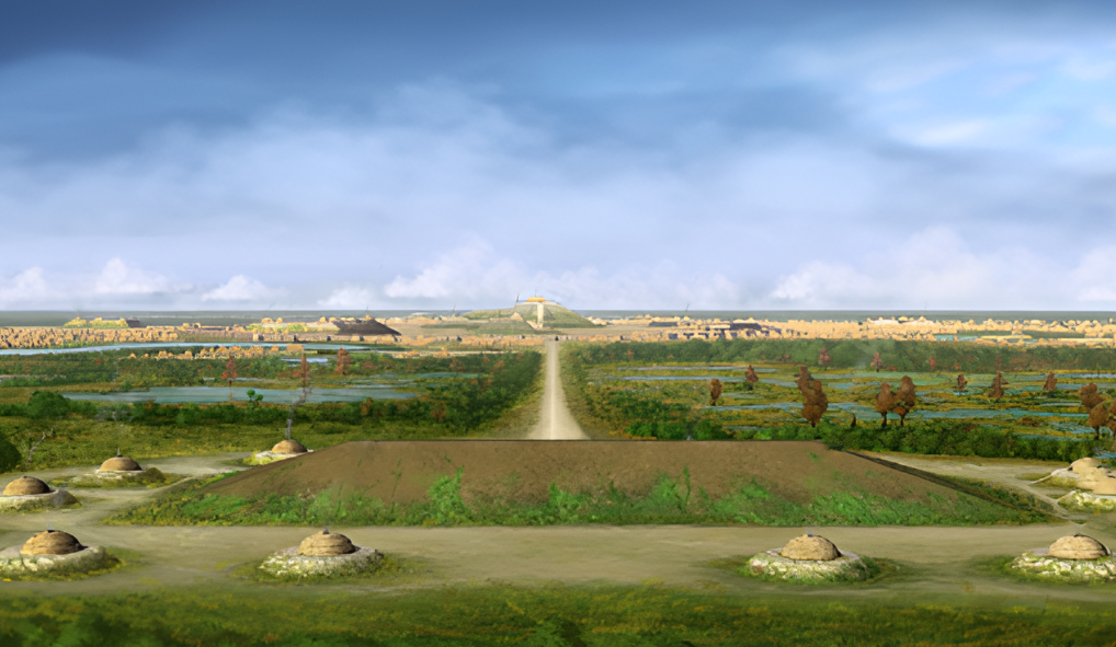 Cahokia Rattlesnake Causeway and Mound