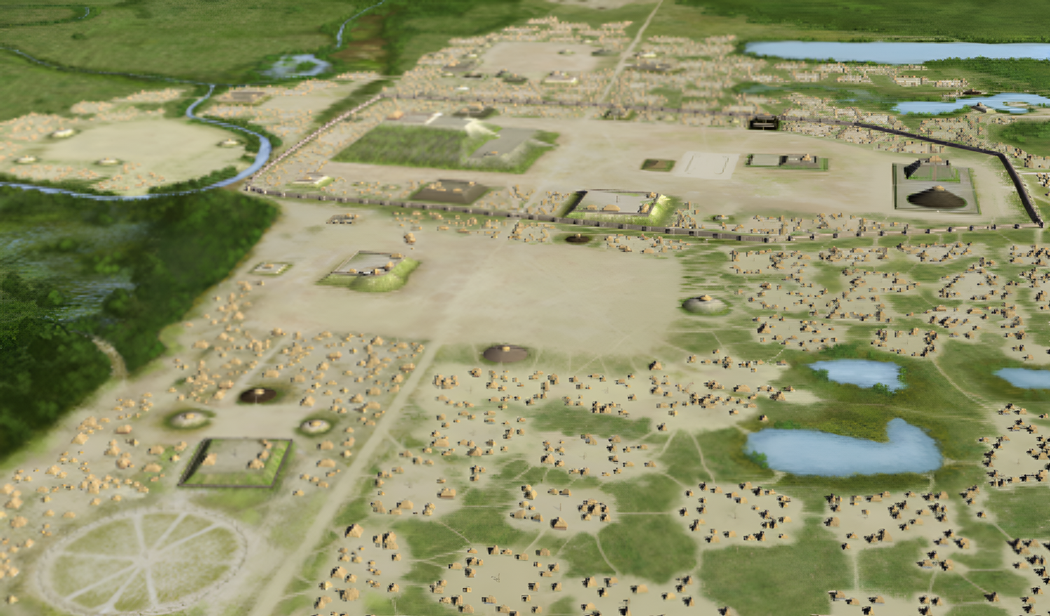 Cahokia Aerial View