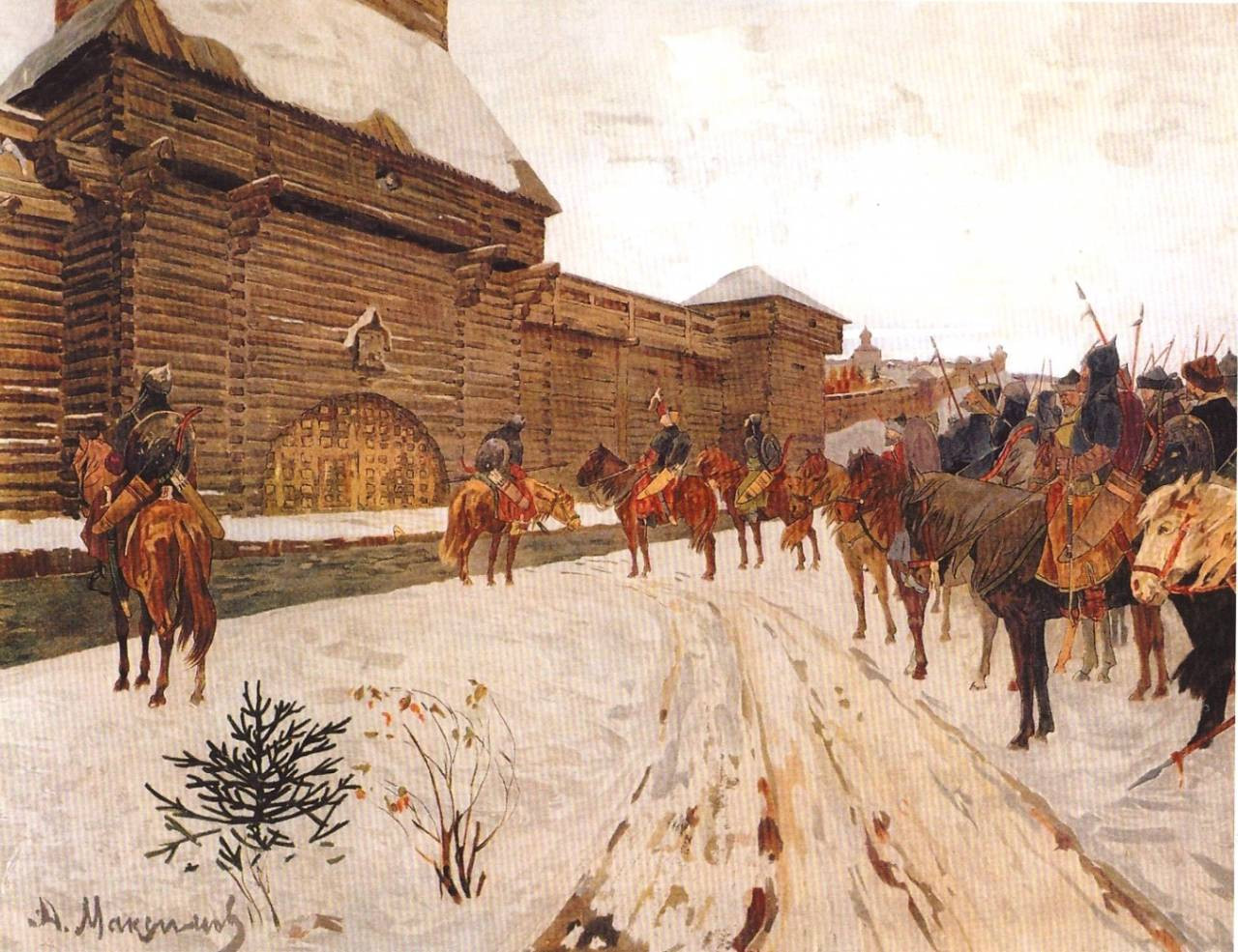 File:Mongols at the walls of Vladimir 1238 Vassily Maximov.jpg