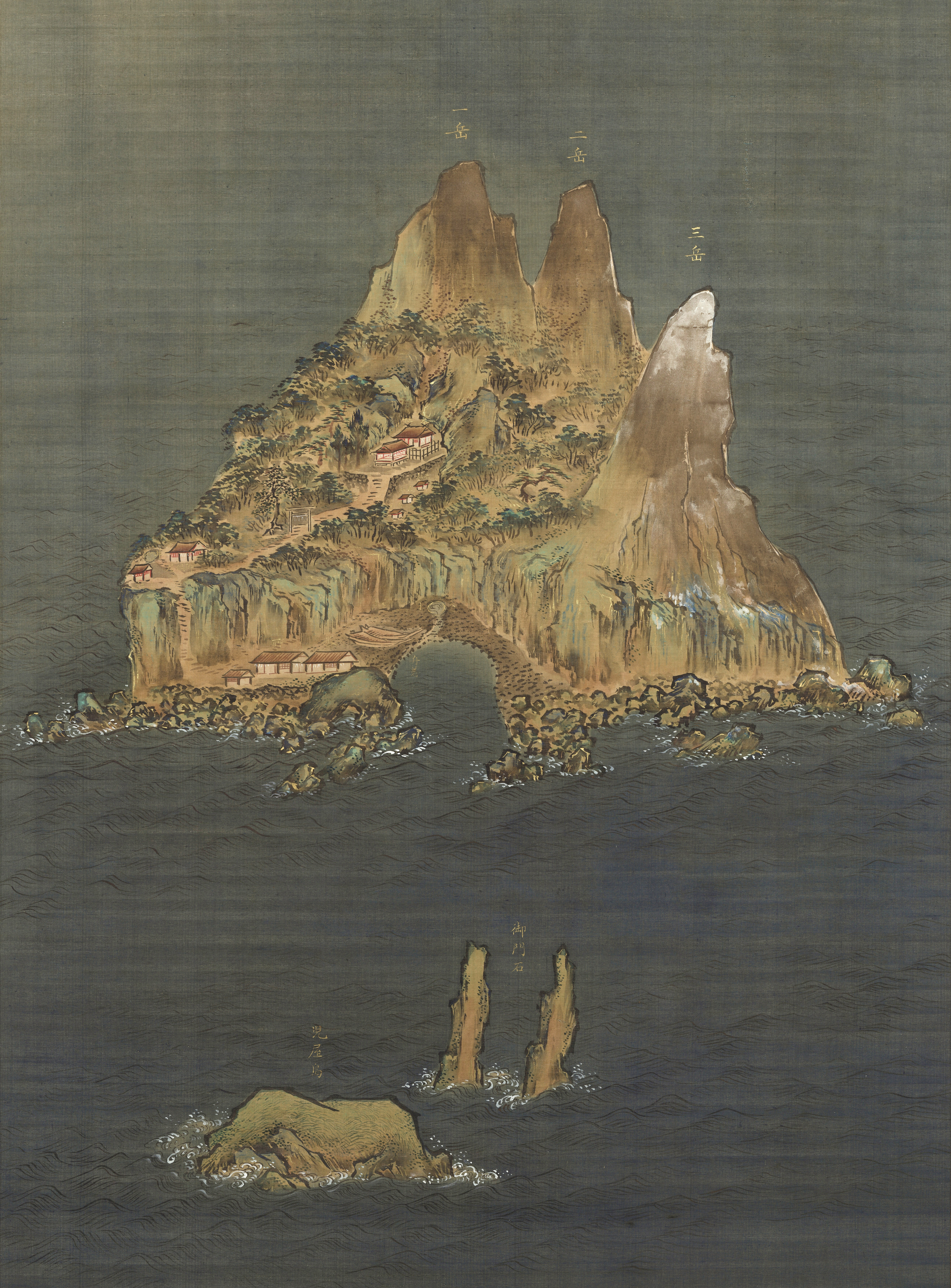 File:Painting of Okinoshima by Kuroda Tsunamasa.jpg