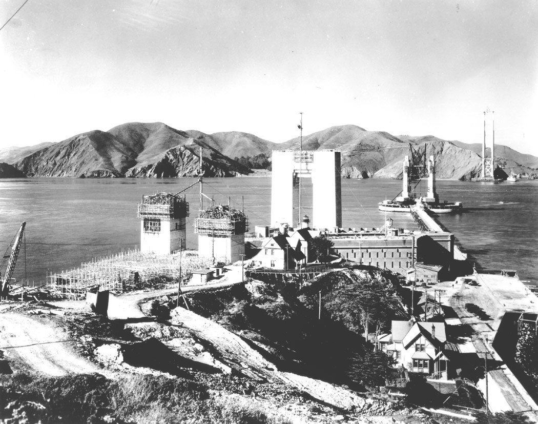 File:Photograph of the Golden Gate Bridge under construction.jpg