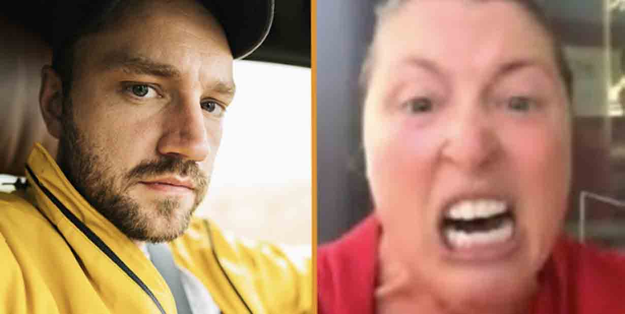 Angry people split image