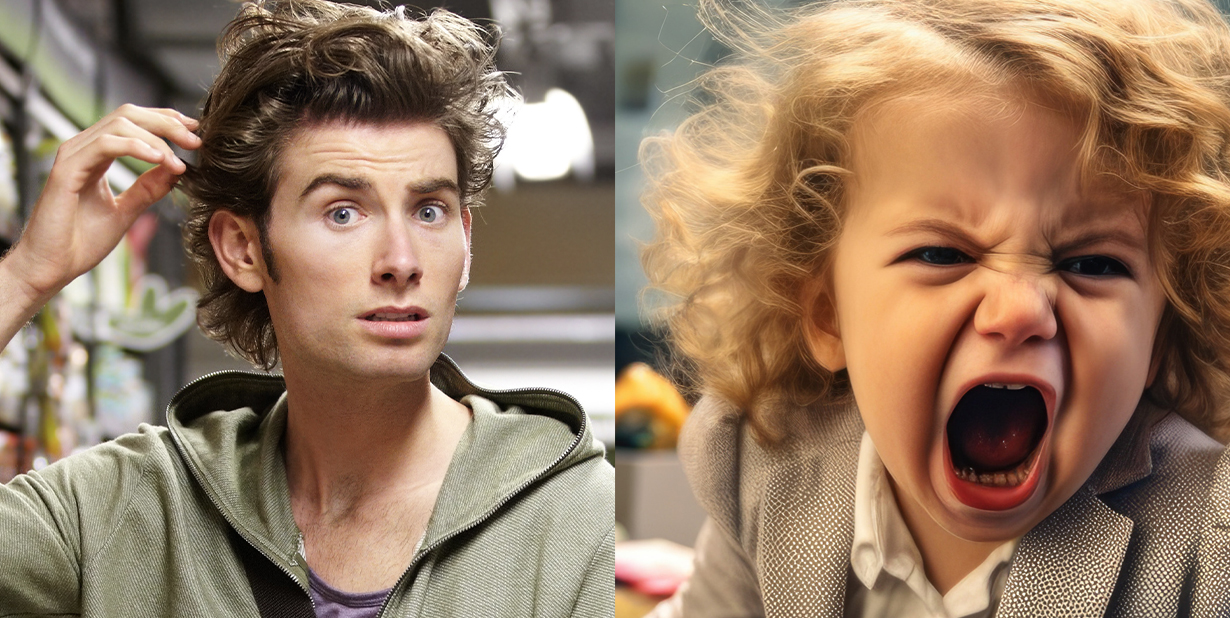 Spoiled brats split image