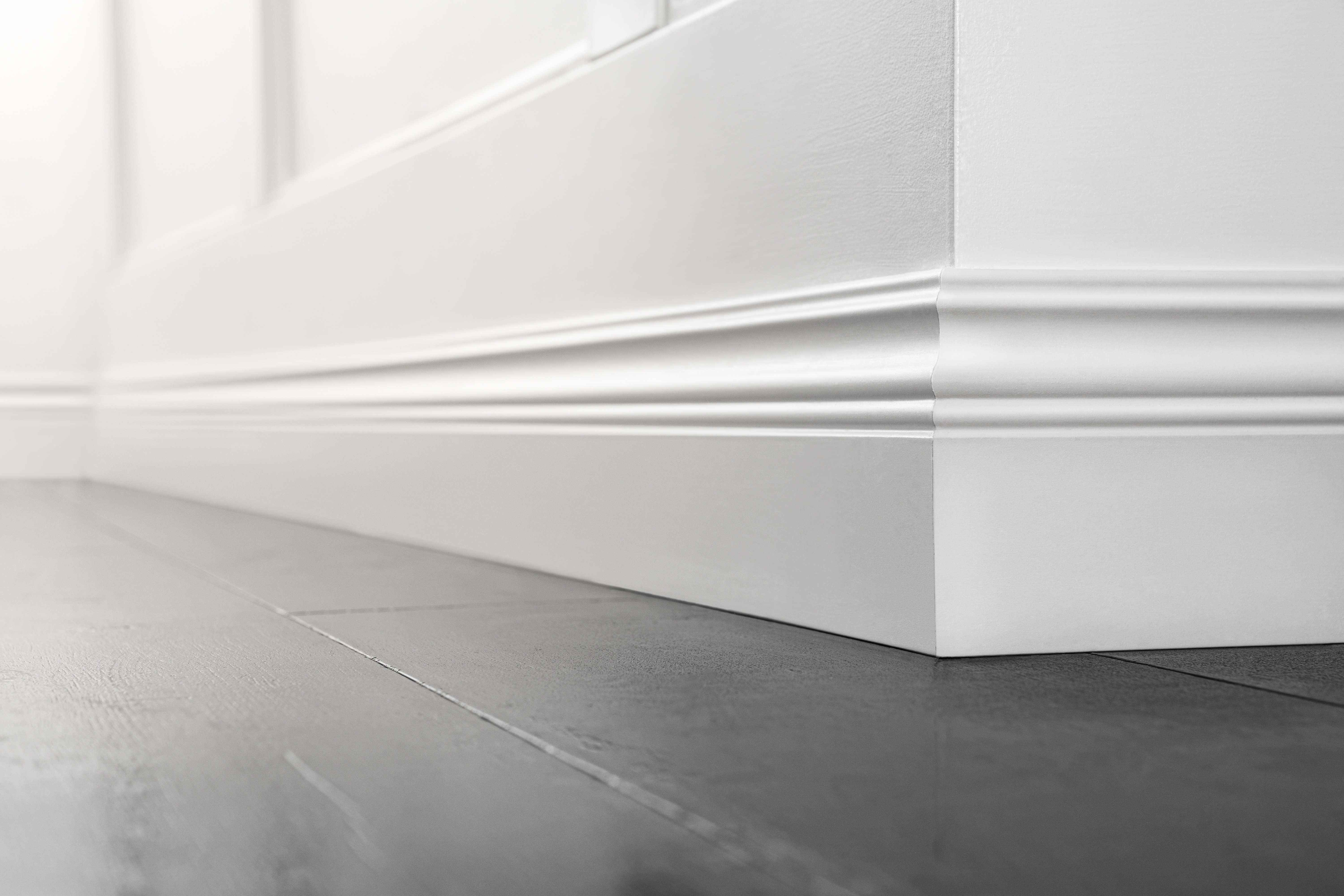 White baseboards 