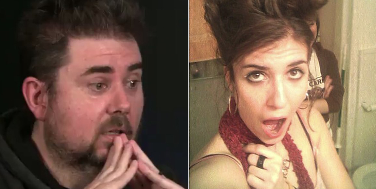 shocked people split image