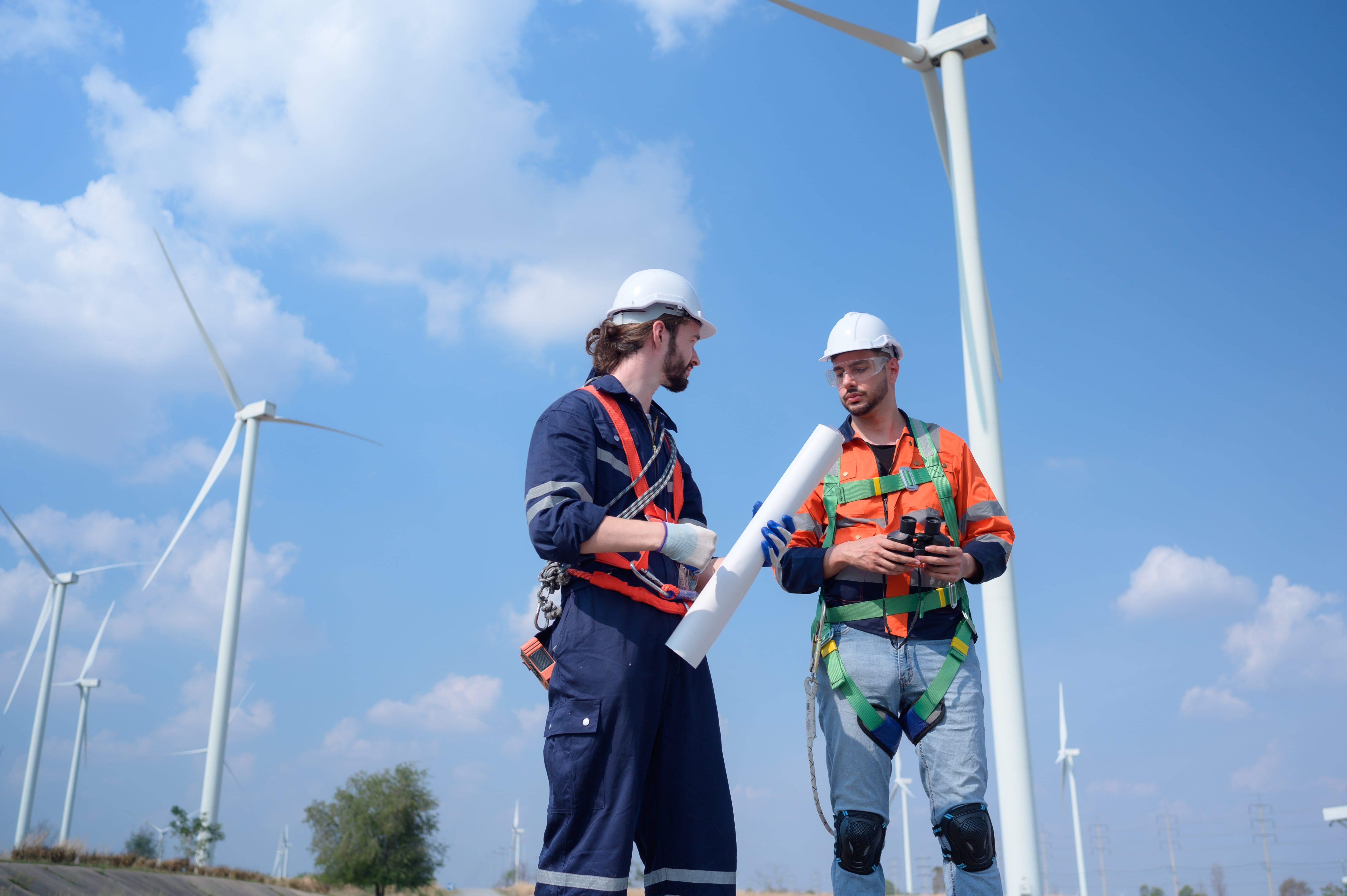Wind Turbine workers