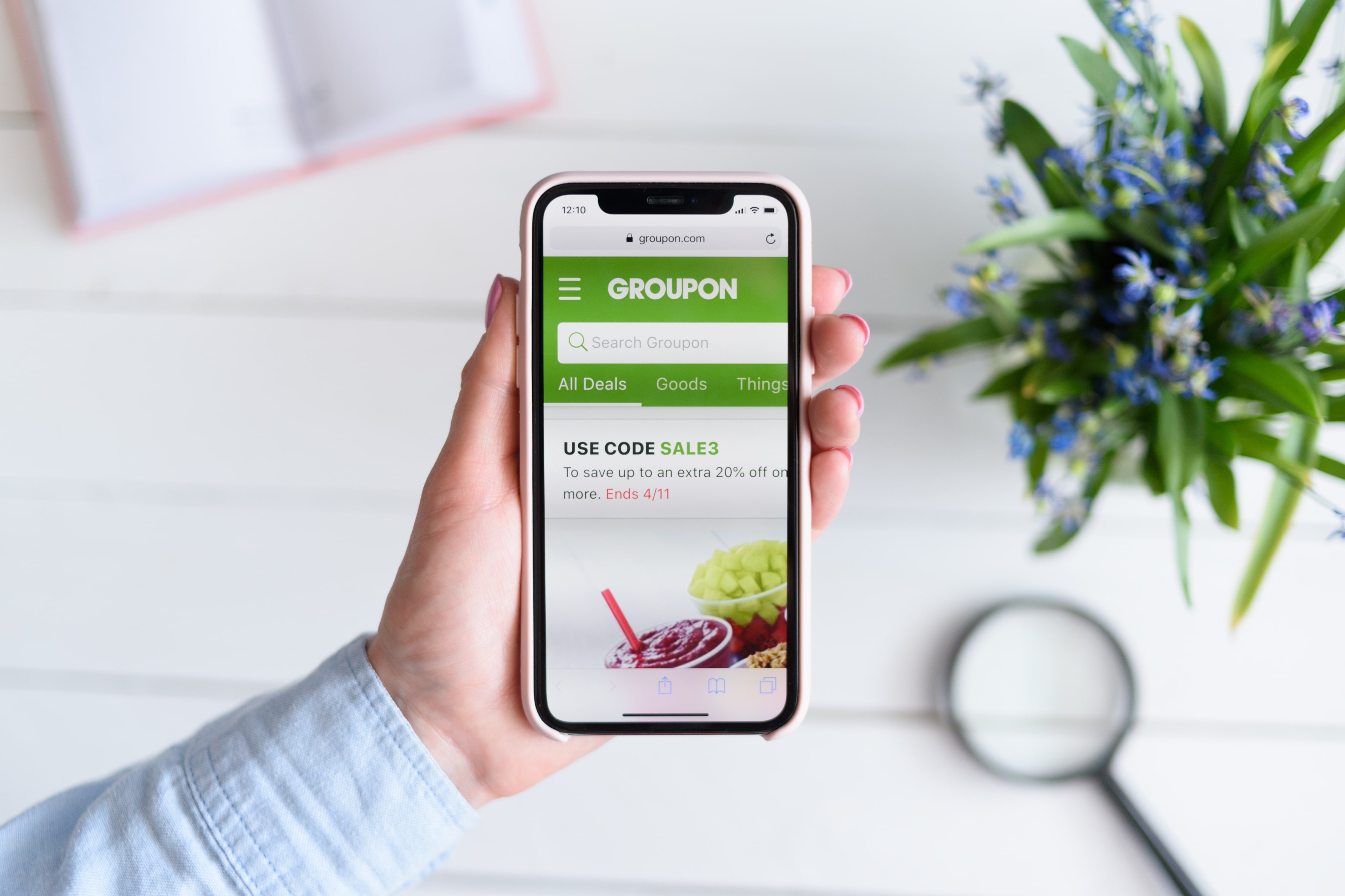 Groupon App on iphone