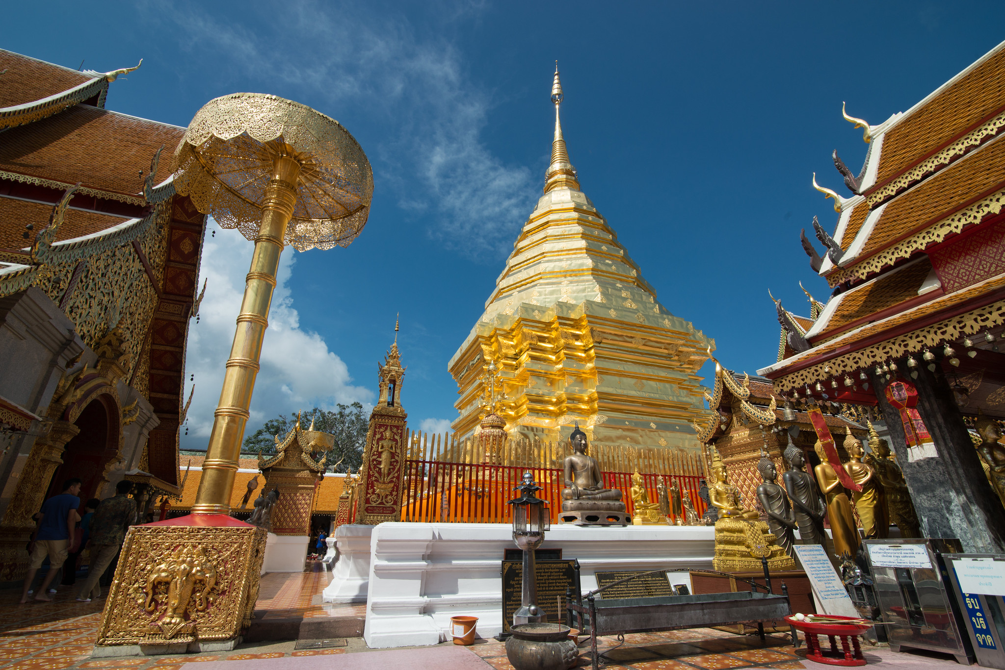 Buddhist temple (wat) in Chiang Mai Province, Thailand