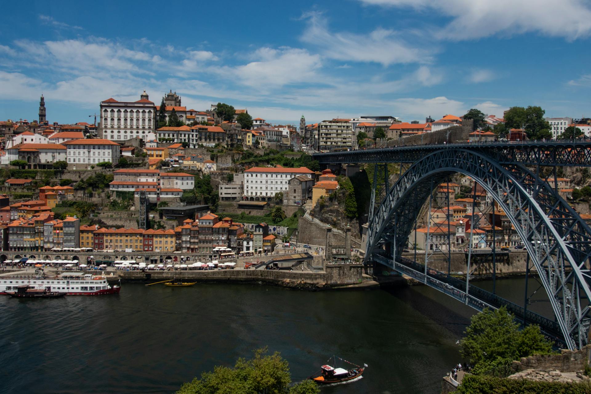 Luís I Bridge located in Porto, Portugal