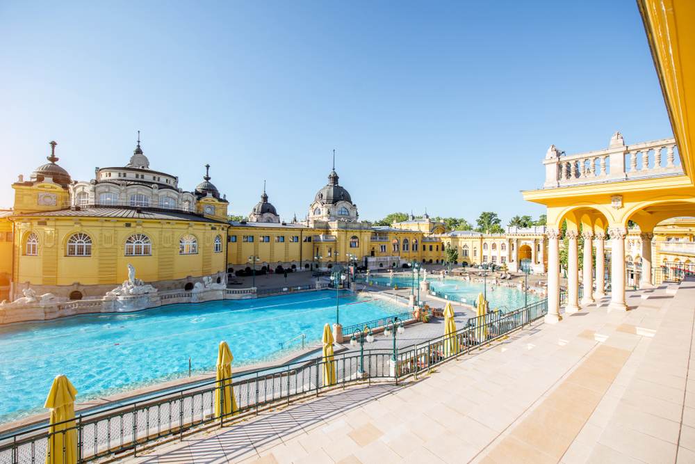 Szechenyi thermal baths in Budapest, Hungary