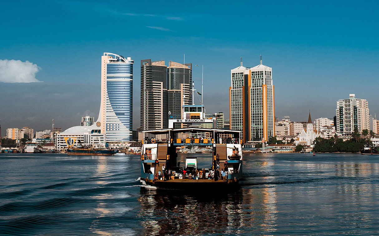 The high rise buildings of Dar es salaam, Tanzania