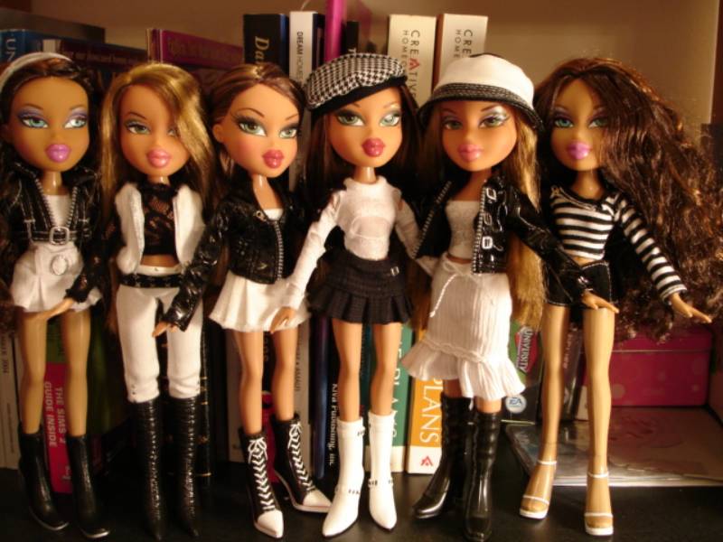 Bratz dolls in Black & White