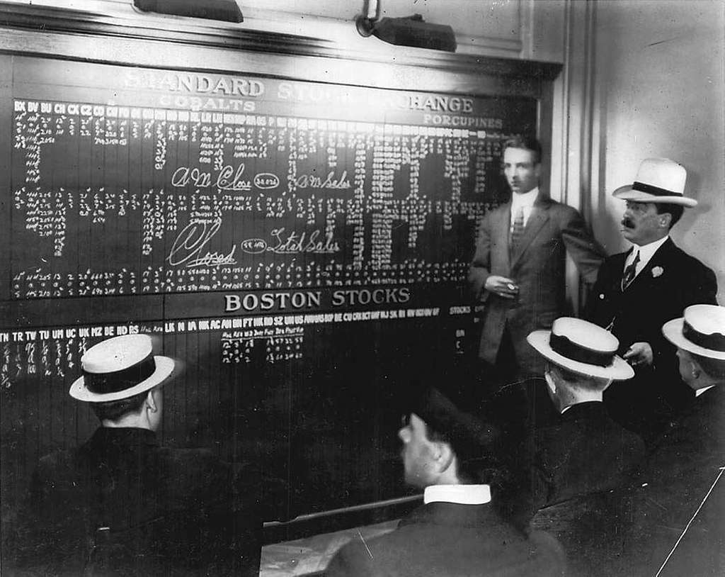 The board at the Toronto Stock Exchange. Toronto, Canada.