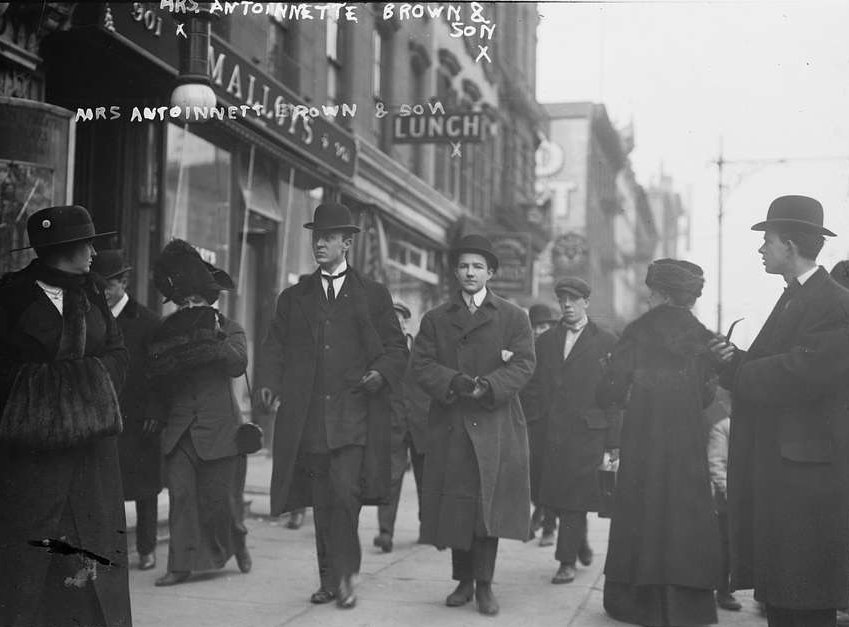 Mrs. Antointte Brown and son