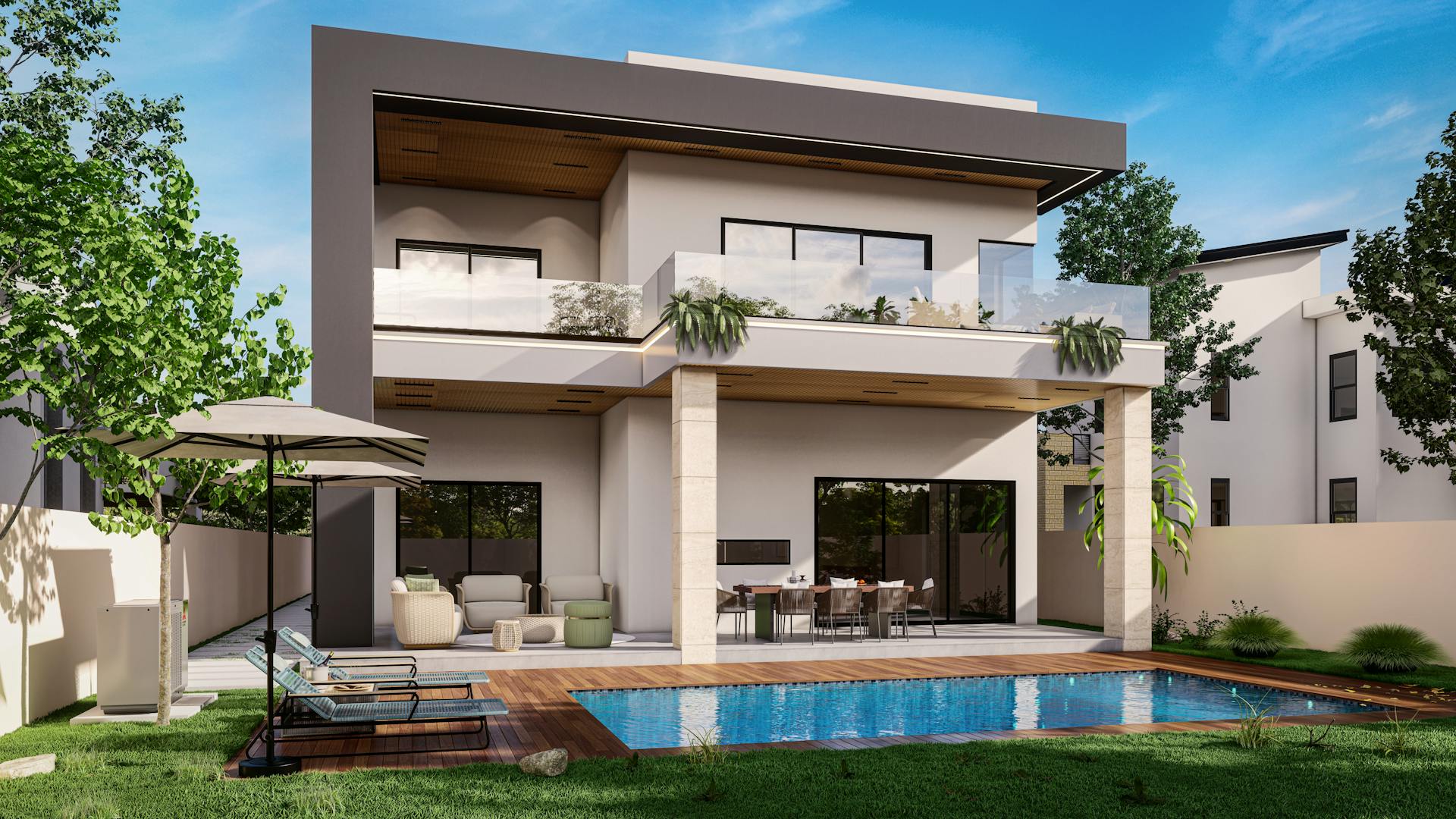 Modern Luxury Home with Pool and Patio