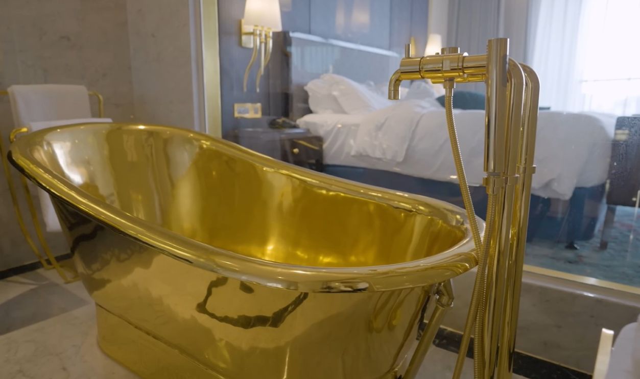 Mike Tyson—Gold Bathtub For $2.2 Million
