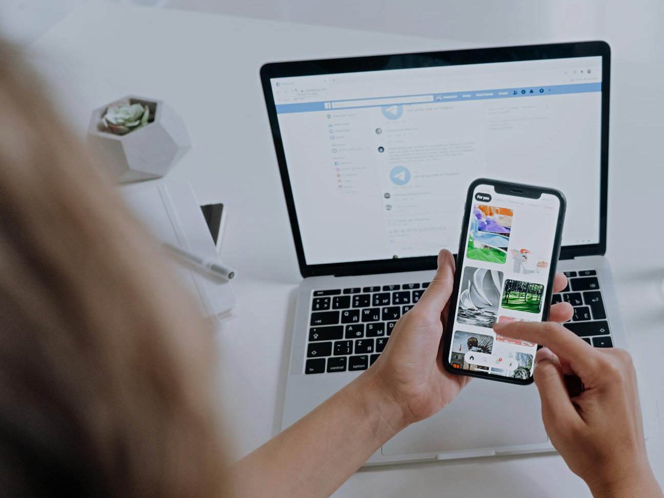 Person Using a Smartphone