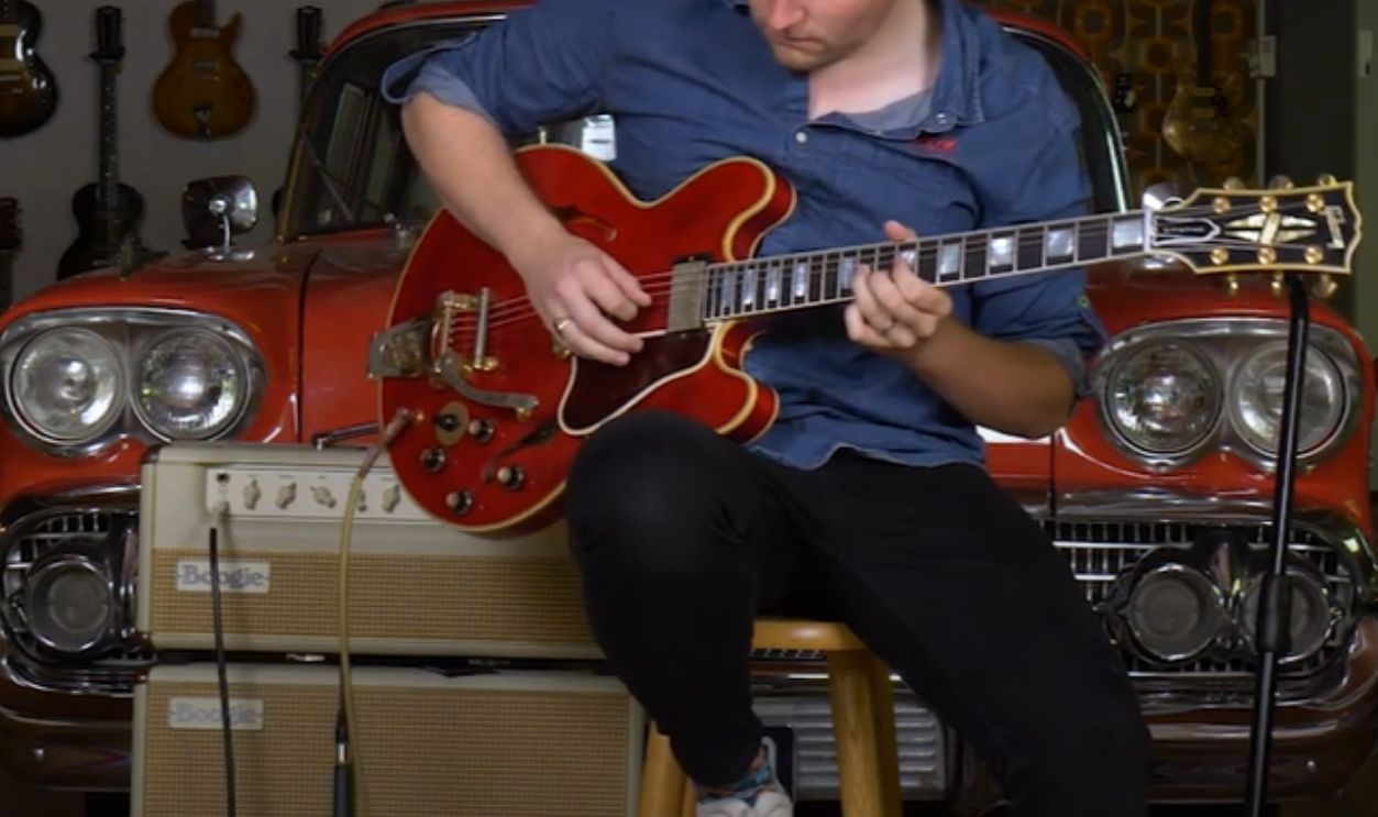 Smashed Gibson Es-355 Guitar 