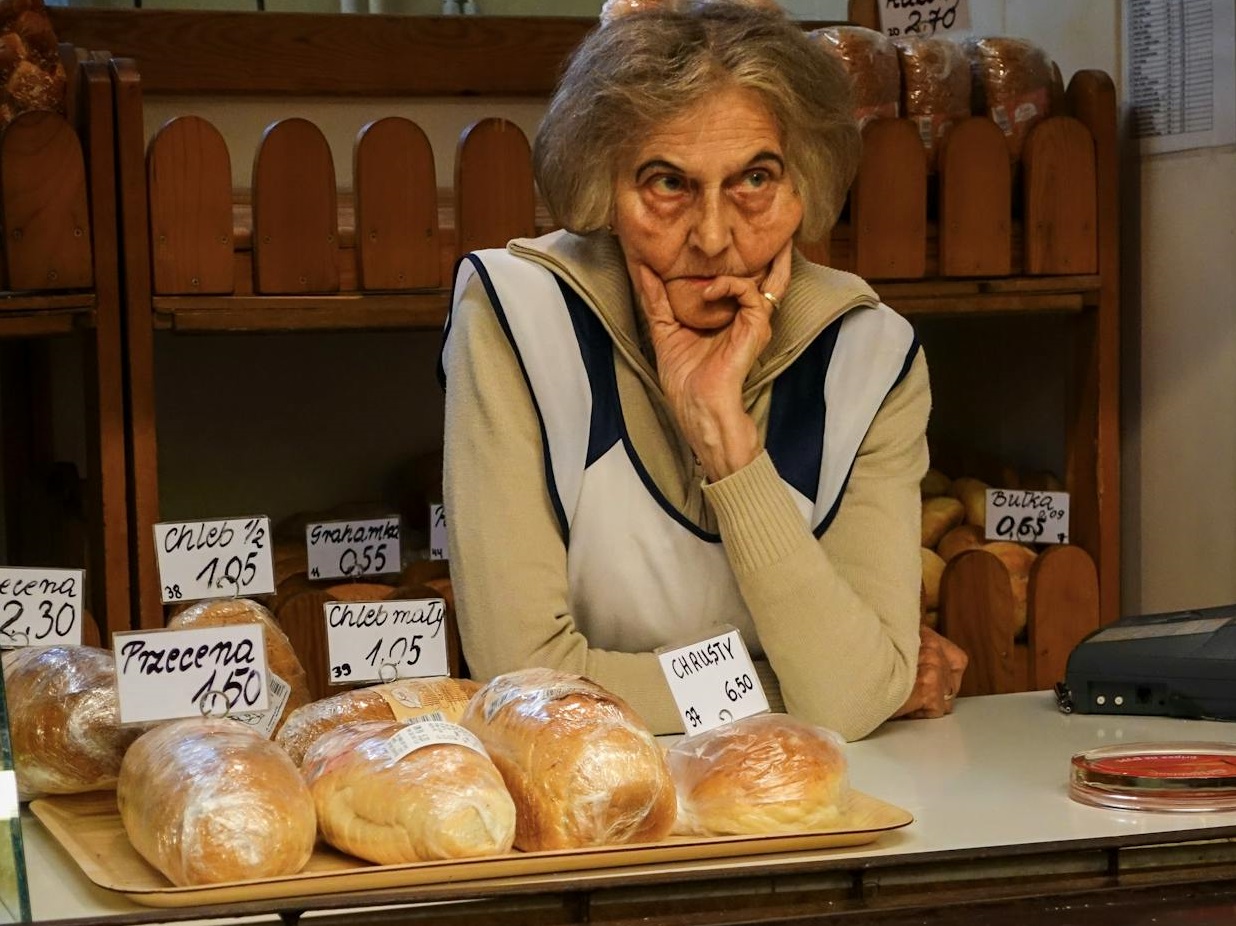 Senior woman at Bakery