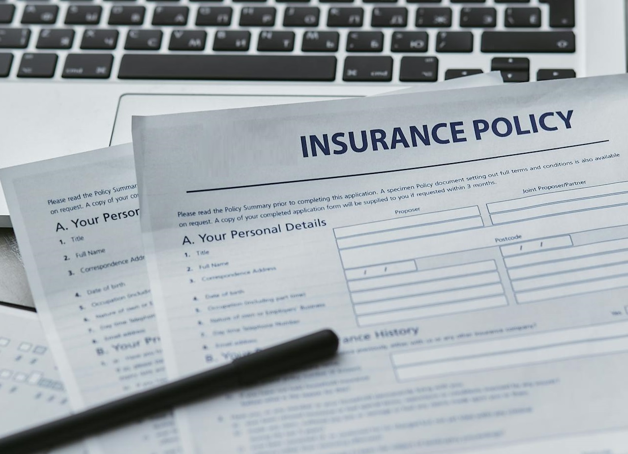 Insurance Policy on a Laptop