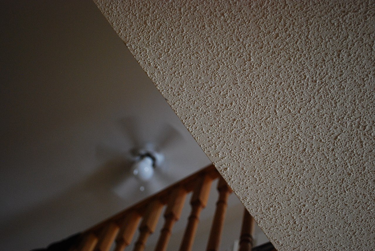 Popcorn Ceiling inside a house