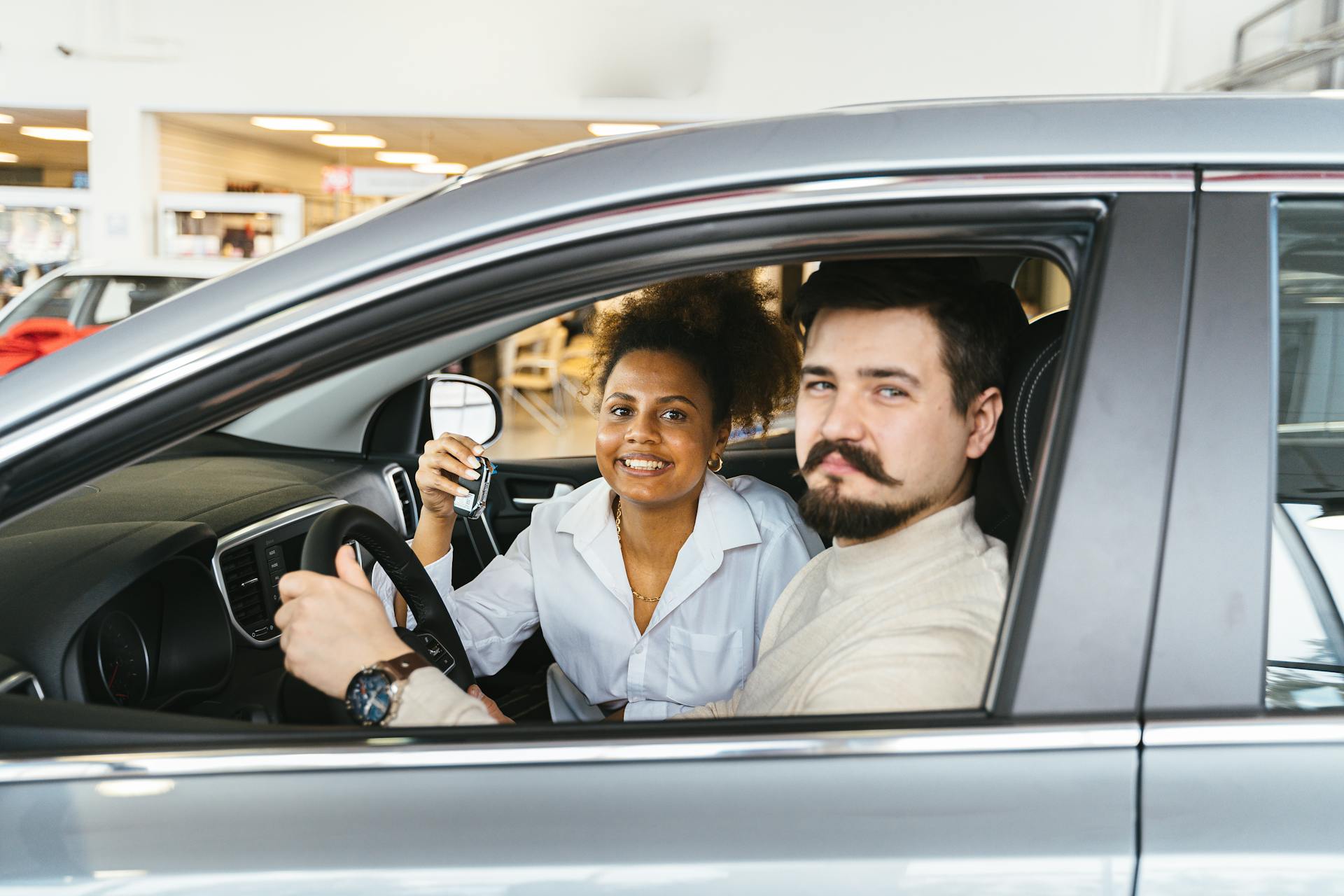People Sitting Inside a Car
