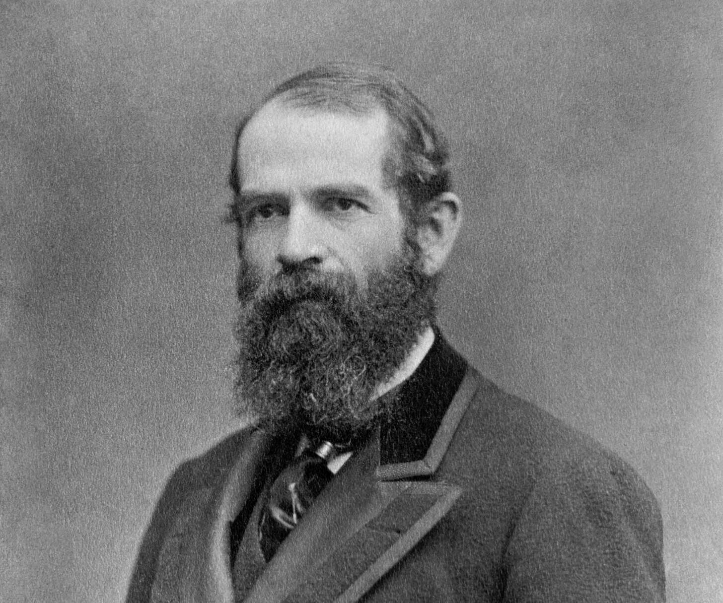 Grayscale Photo of Jay Gould, American financier