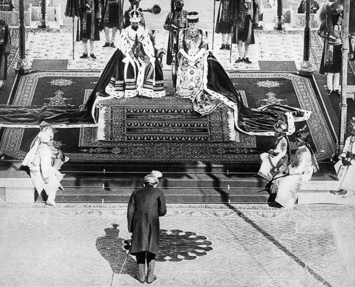 The Nizam Of Hyderabad Pays Homage To The King And Queen At The Delhi Durbar