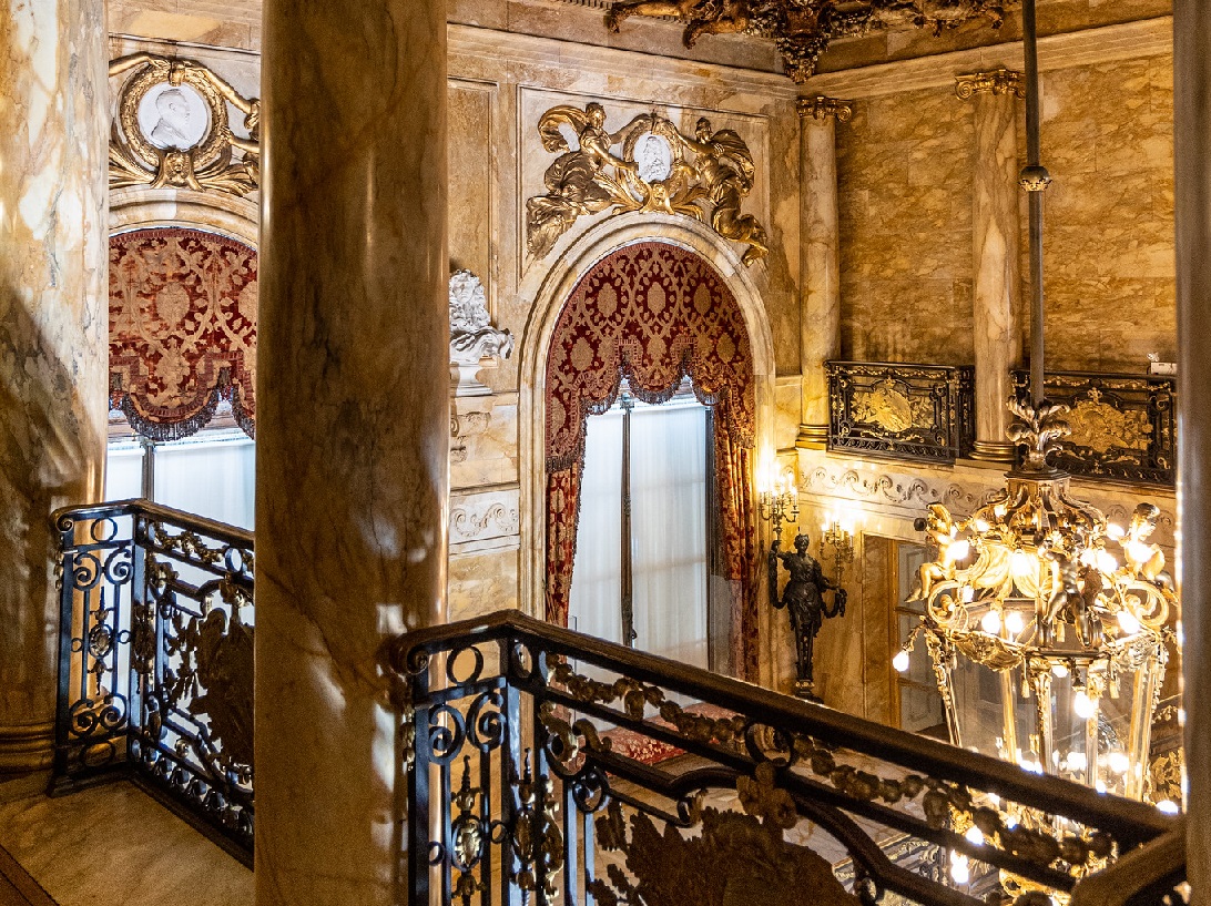 Entrance Hall, Marble House, Newport, Rhode Island, United States - 2022