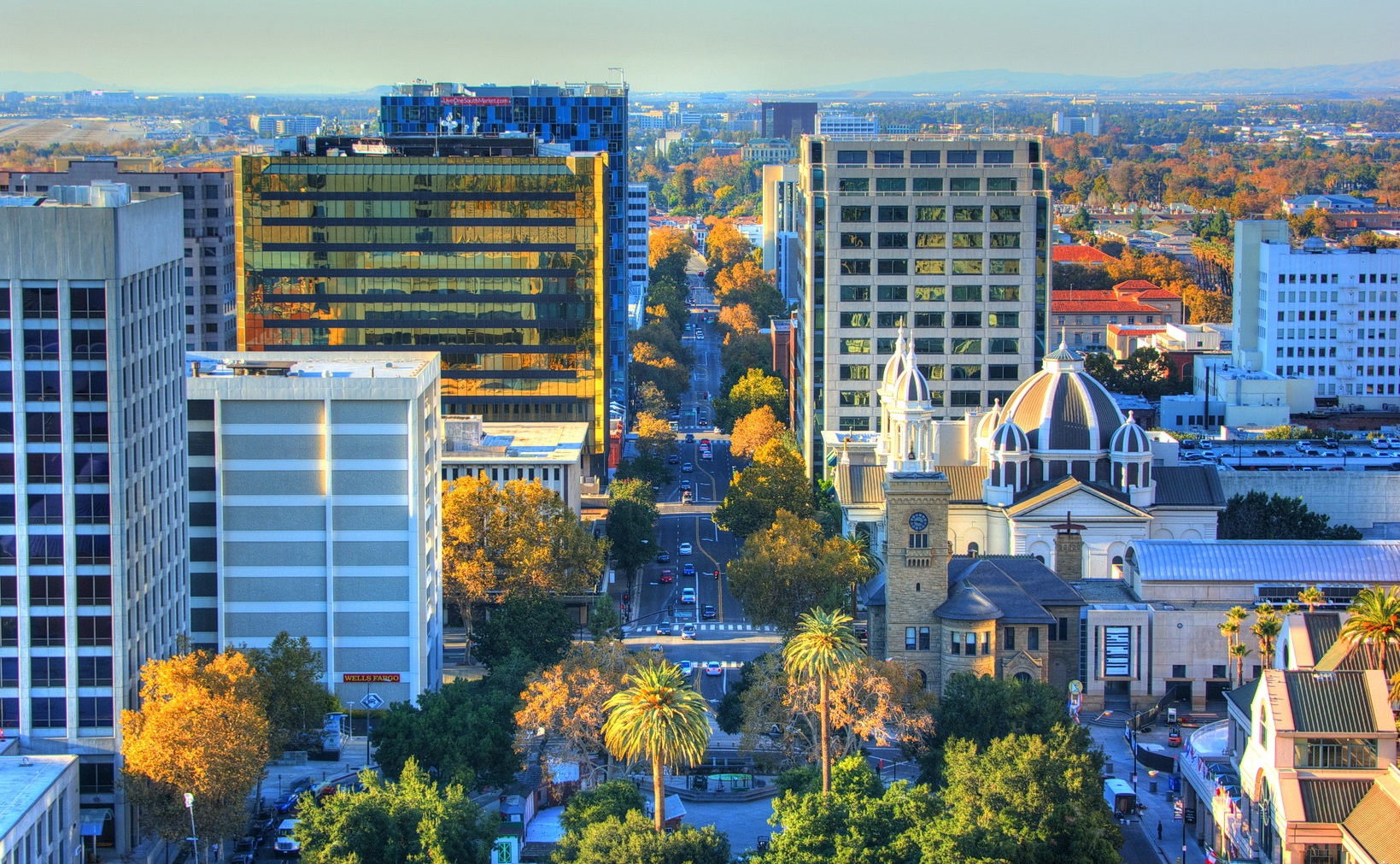 A shot from the roof of the Marriot hotel in downtown San Jose - 2015