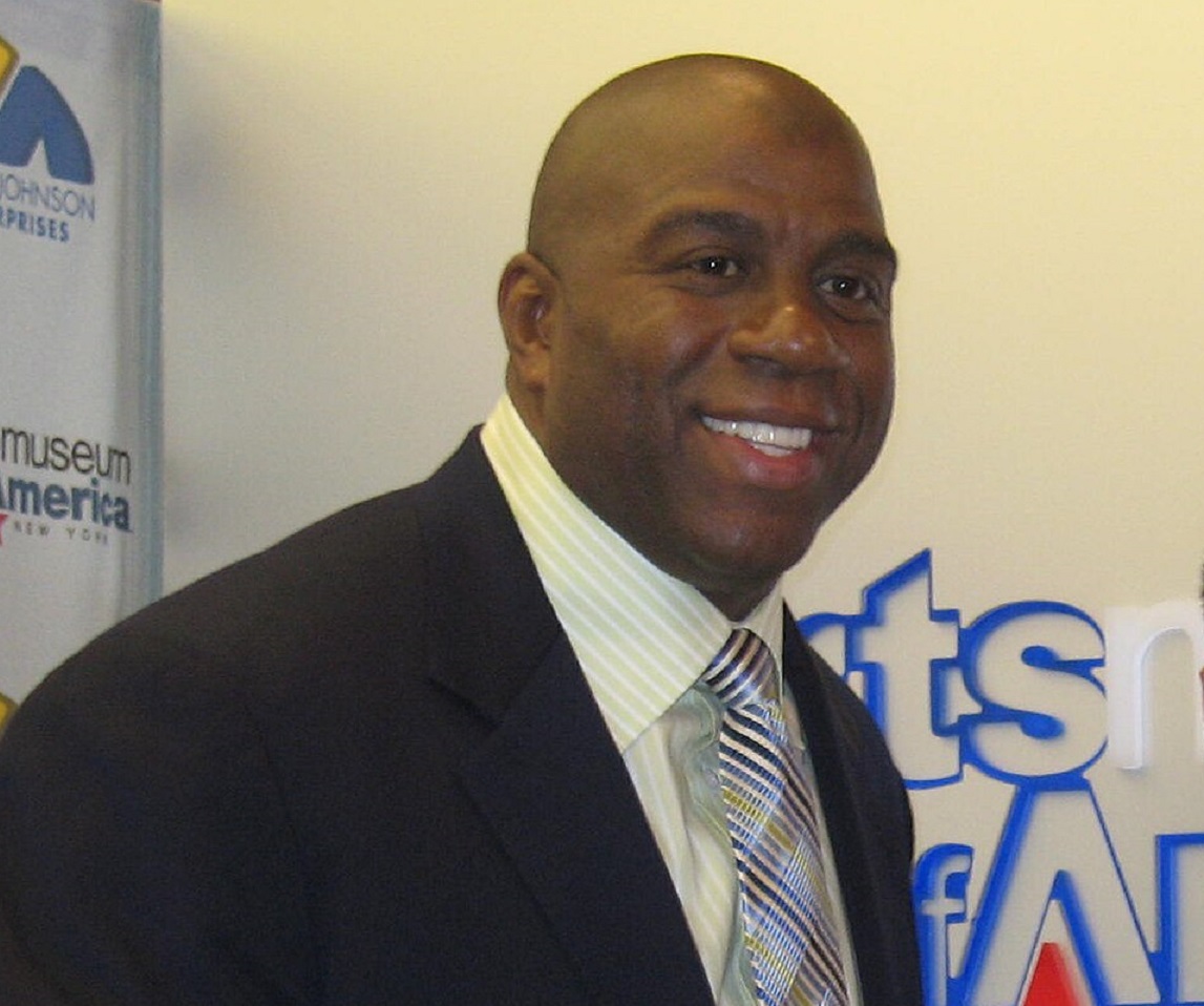 Magic Johnson smiling - 2009